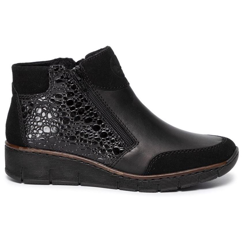 Bottines à lacets RIEKER femme noir