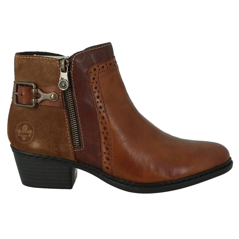 Bottines femme Rieker 75585 marron