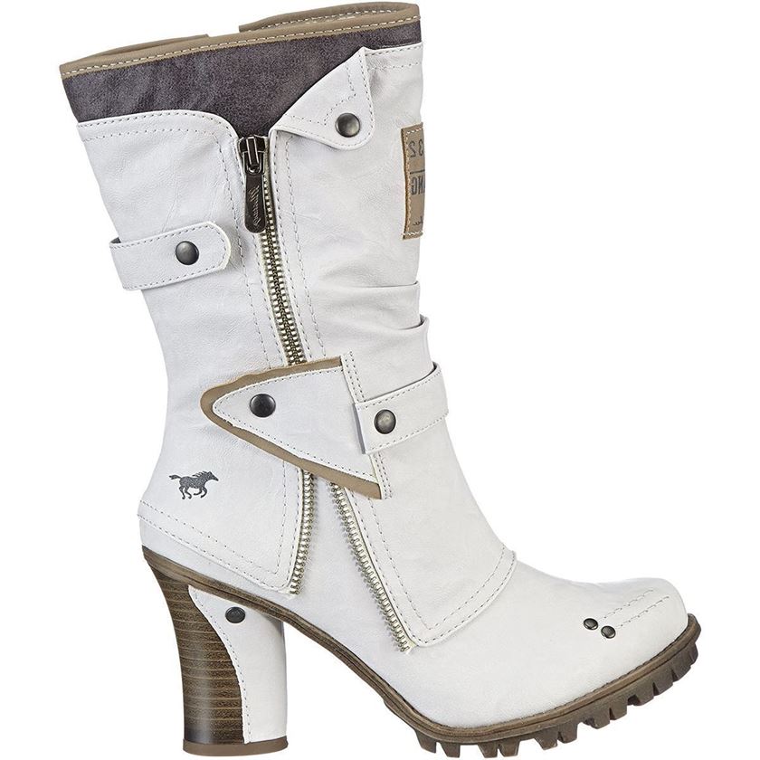Bottes mustang online blanche femme