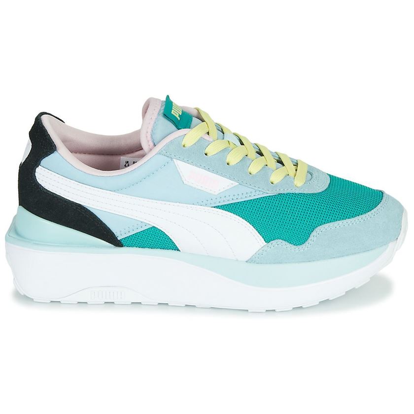 Baskets mode femme Puma cruise rider vert