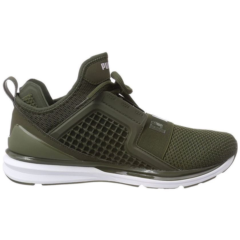 Baskets mode homme Puma itlessweave vert VoShoes