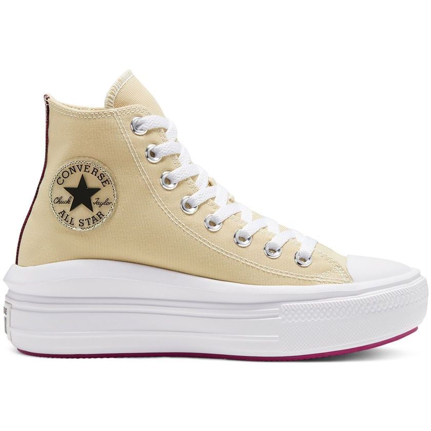 kort Luidruchtig Gewoon Baskets mode femme Converse chuck taylor hi move beige | VoShoes