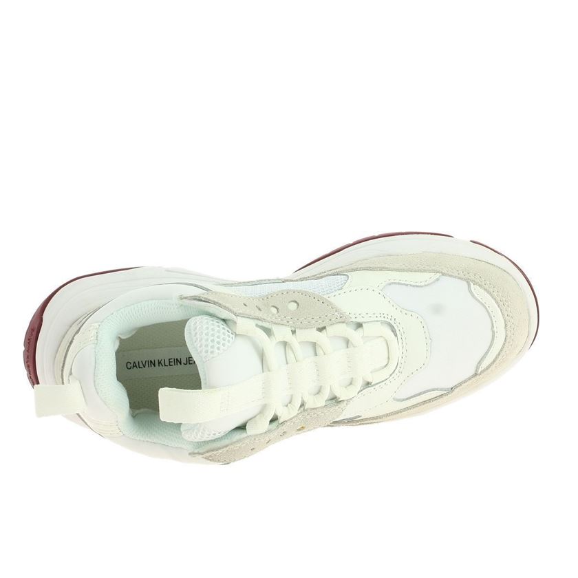Basket calvin klein online femme maya blanche