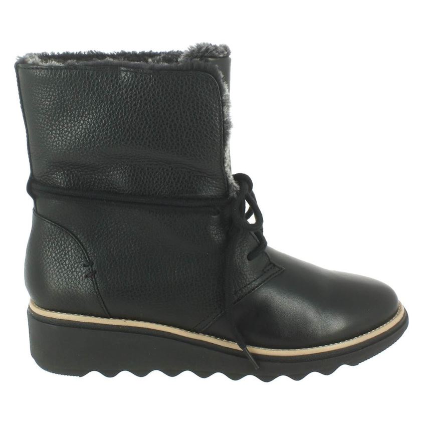 GELVENTURE 6 SHARON PEARL:Noir/Cuir/Fourré/Pvc/Noir