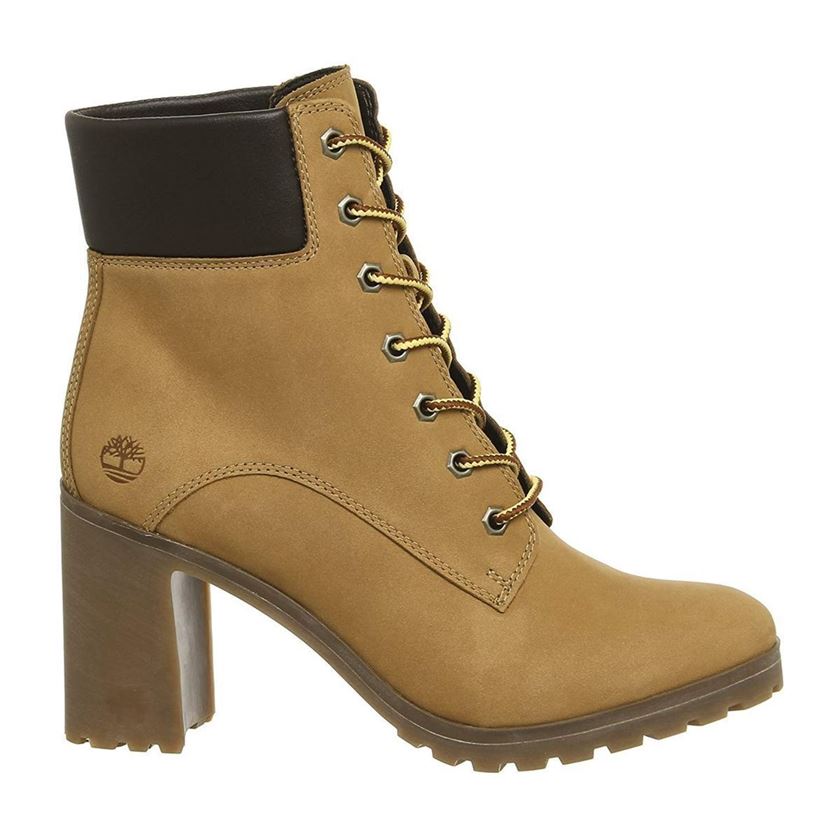 Bottines femme Timberland allington 6in lace jaune VoShoes