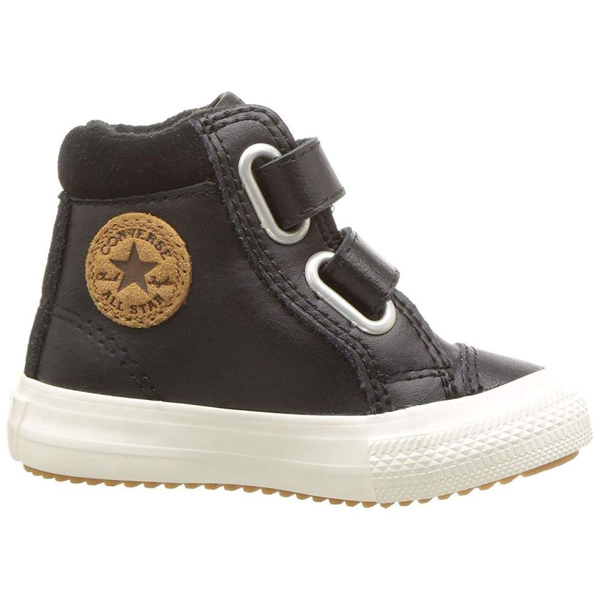 ALBANE 0482 CHUCK TAYLOR ALL STAR 2V PC BOOT - HI:Noir/Cuir/Textile/Caoutchouc/Noir