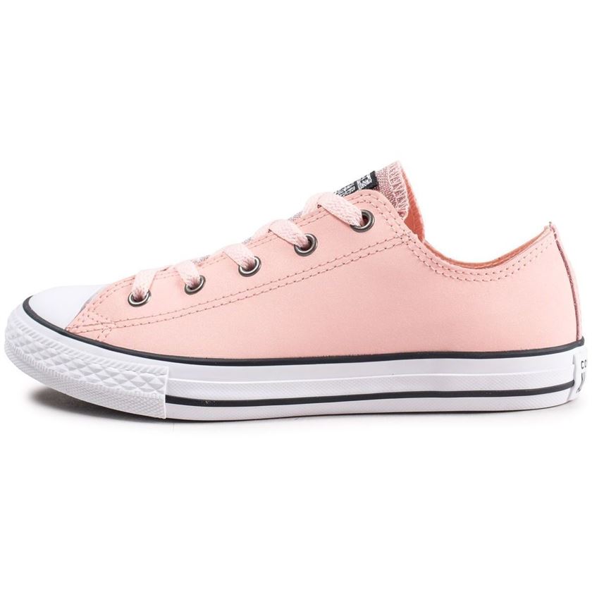 TEX HIGH CHUCK TAYLOR ALL STAR GLITTER - OX:Rose/Cuir/Textile/Caoutchouc/Rose