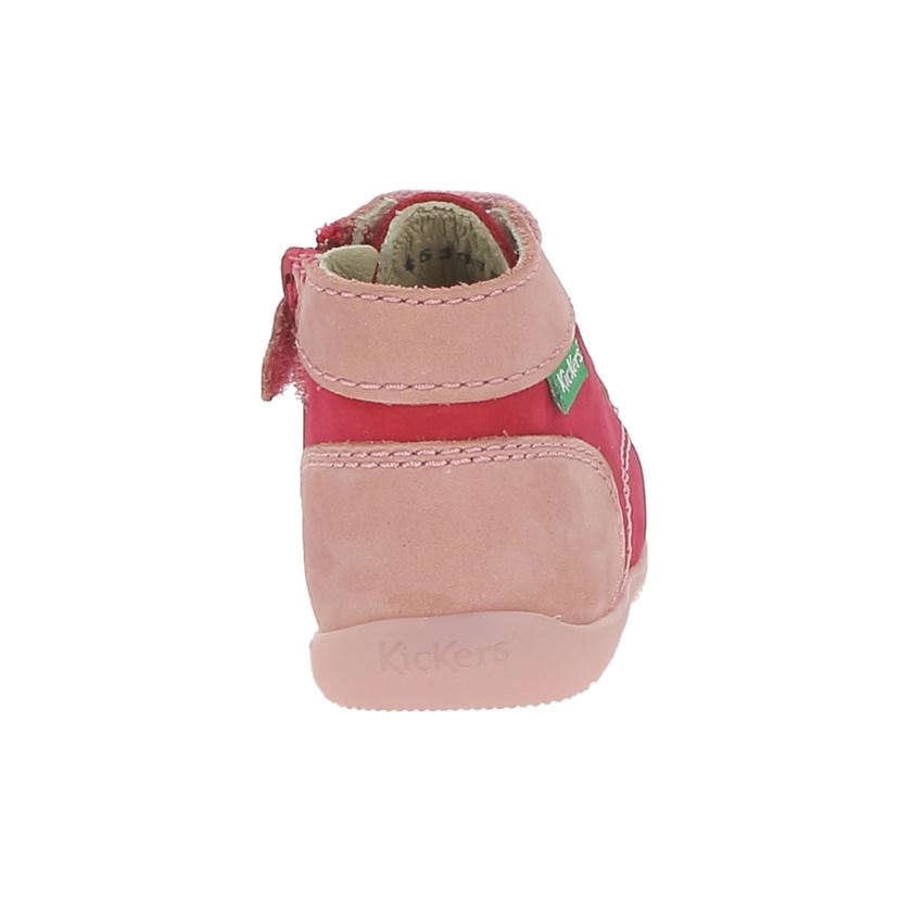 chaussures à lacets KICKERS bébé fille coloris rose multi
