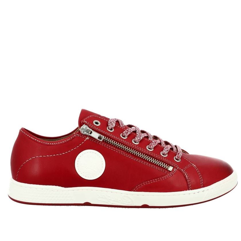 TENNIS ROMY JAY:Rouge/Cuir/Cuir/Caoutchouc/Rouge