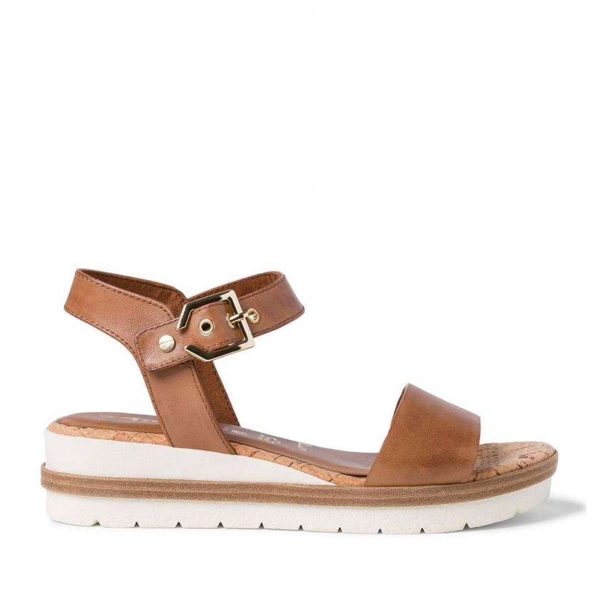 DAMIA RHANIA:Marron/Cuir/Cuir/Caoutchouc/Nut