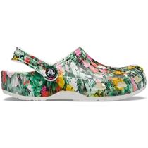 COMMUTER SYN WOVEN CLASSIC PRINT FLORAL CLOG:Blanc/Caoutchouc/Caoutchouc/Caoutchouc/blanc Multi