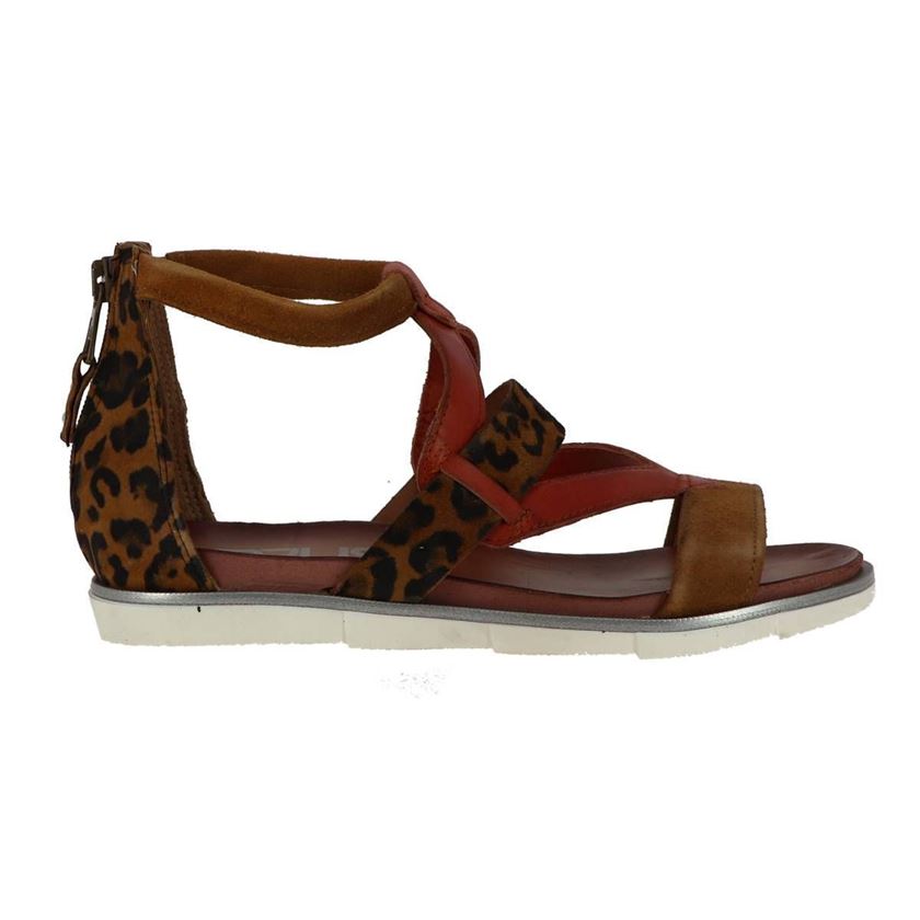 EDERLA LOW CUT STEFANIA:Marron/Cuir/Cuir/Caoutchouc/Marron