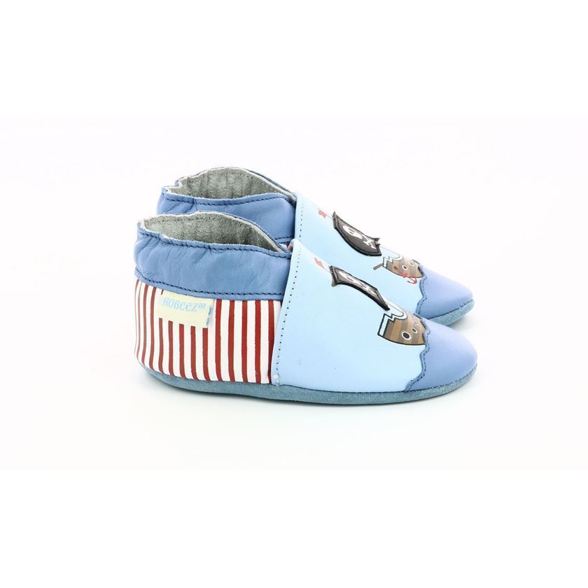 HAPPY WOLF PIRATE'S BOAT:Bleu/Cuir/Cuir/Cuir/Bleu