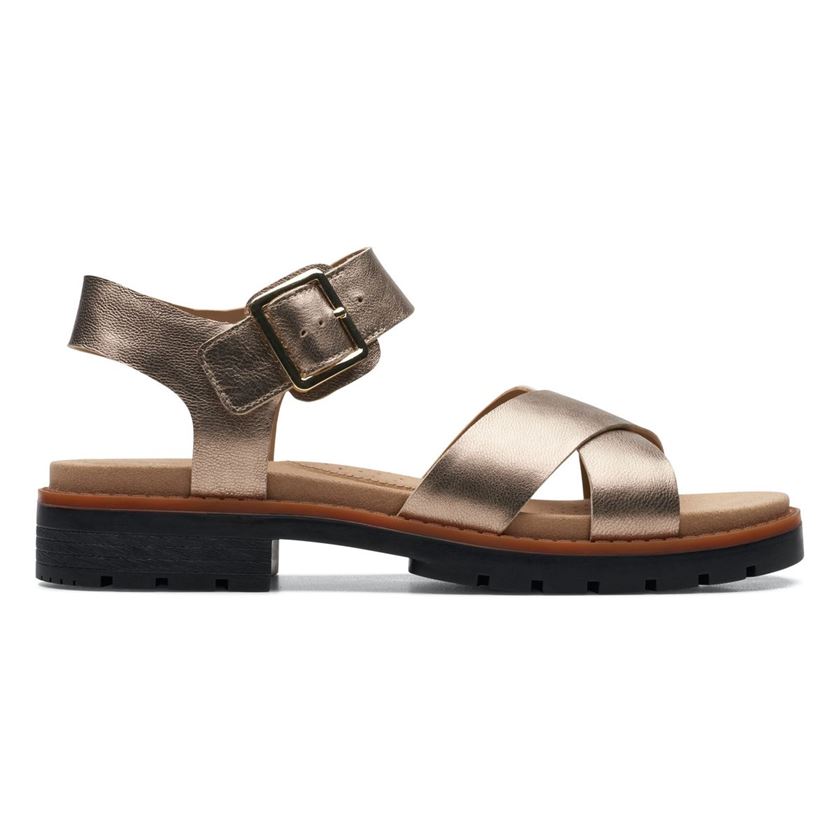 PATRIOT 12 PS ORINOCO STRAP:Or/Cuir/Synthétique/Caoutchouc/Orchidée