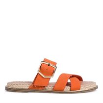 KERRI 27134:Orange/Cuir/ND/Caoutchouc/Orange