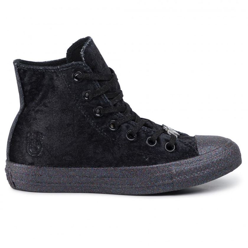 PALLATOWER LO CHUCK TAYLOR HI:Noir/Velours/Textile/Caoutchouc/Noir