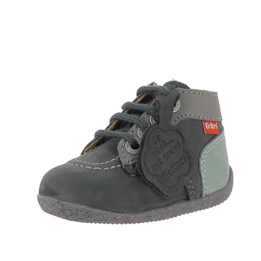 Bottines garcon Kickers bonzip 2 gris VoShoes