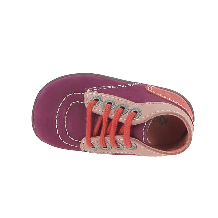 Kickers BONZIP - Chaussures premiers pas - bordeaux/rose/violet/rouge foncé  
