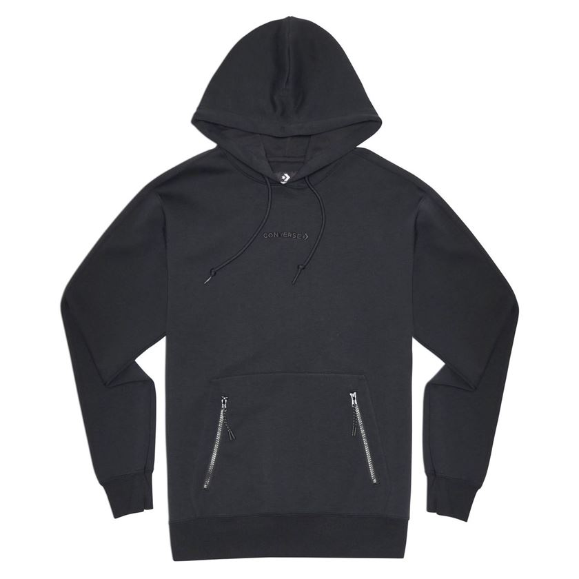 CONVERSE ZIP POCKET PULLOVER HOODIE