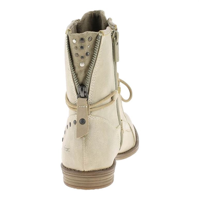 Bottines mustang top beige femme