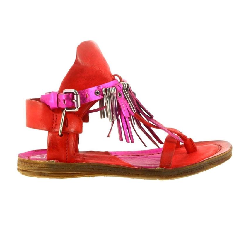 TENNIS BRODERIE ANGLAISE 534010:Rouge/Cuir/Cuir/Caoutchouc/Rouge