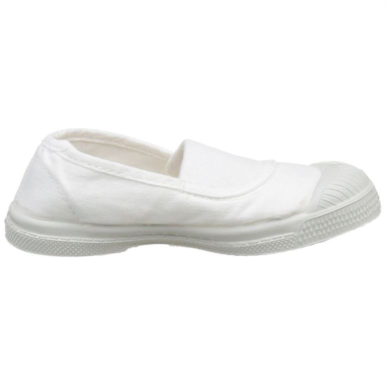 CLASSIC TENNIS ELASTIQUE:Blanc/Textile/Textile/Caoutchouc/white