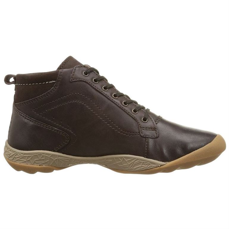 BONY STAFER:Marron/Cuir/Cuir, Textile/Caoutchouc/Ebene