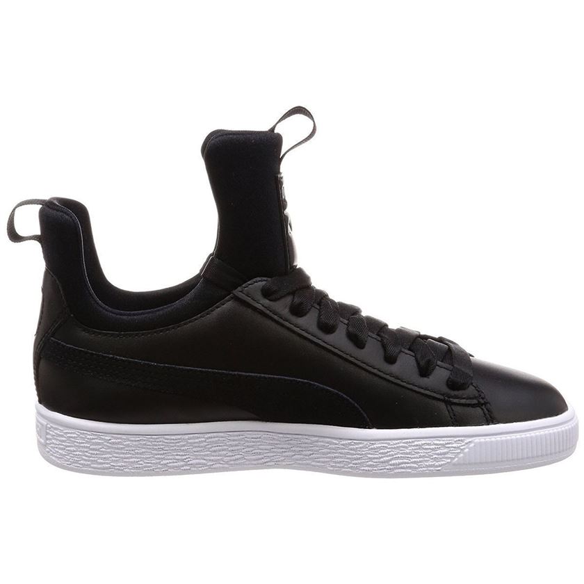 1932 W BASKET FIERCE:Noir/Cuir, Textile/ND/Caoutchouc/Noir