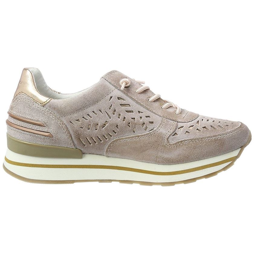 CTAS OX SAFIA:Rose/Cuir/Cuir, Textile/Caoutchouc/Rose