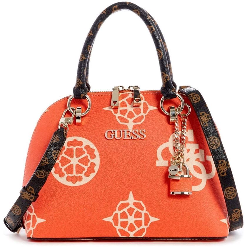 Cabas et sac shopping femme Guess south bay dome satchel orange
