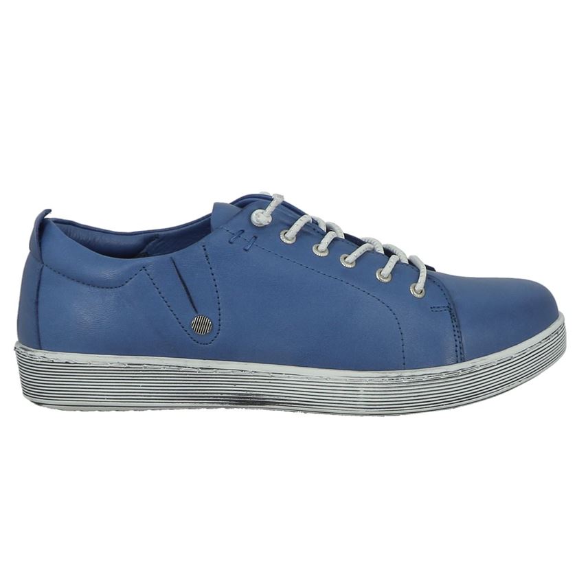 BOLS_UNIQUE KAKI NOLITA MINI DA.-SNEAKER:Bleu/Cuir/Cuir/Caoutchouc/Bleu