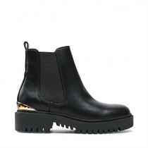HOFELLA OLETSTIVALETTO BOOTIE:Noir/Synthétique/Cuir, Textile/Caoutchouc/Noir