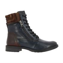 HAMUC 4115693Q4134:Bleu/Cuir/Textile/Caoutchouc/Marine