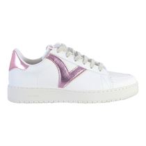 HEYWOOD MADRID:Blanc/Cuir/Textile/Caoutchouc/Rose