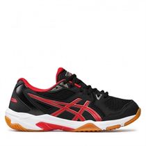 GEL QUANTUM 180 GELROCKET 10:Noir/Synthétique/Textile/Synthétique/Noir/Rouge