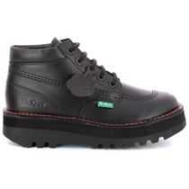 TENNIS ROMY KICKPLATFORM:Noir/Cuir/Cuir/Caoutchouc/black