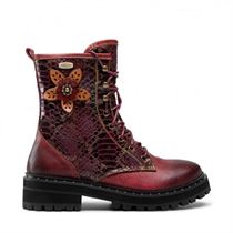 WOMEN S L-PACK ROUND IACNISO1:Bordeaux/Cuir/Cuir, Textile/Caoutchouc/Burgundy