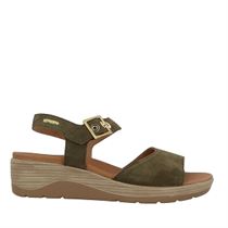 BADAMI CAROLYNE:Vert/Nubuck/Cuir/Synthétique/Kaki