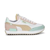 HOFLEUR FUTURE RIDER SOFT:Blanc/Cuir, Synthétique/Textile/Caoutchouc/Rose