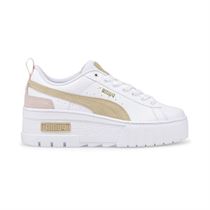 71VA6F01 MAYZE WEDGE PASTEL:Blanc/Cuir/Textile/Caoutchouc/Sand