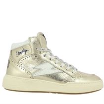 TENNIS ROMY BRAGA:Or/Cuir/Cuir/Caoutchouc/Gold