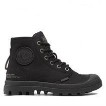 OCEAN PAMPA HI SUPPLY LTH:Noir/Cuir/Coton/Caoutchouc/black