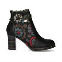 EDERLA LOW CUT ELCEAO 30A:Noir/Cuir/Cuir, Textile/Synthétique/Multicolore