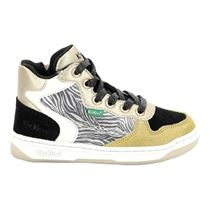 STONE JUMP LOW HOOK & LOOP SNEAKER KICKLAX:Multicolore/Cuir, Synthétique/Textile/Caoutchouc/Jaune
