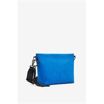 LAUREL SLG LARGE ZIP BAG_AQUILES CALPE:Bleu/Polyuréthane/Polyester/ND/Bleu royal