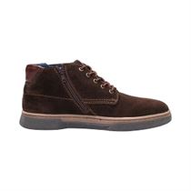 TENNIS E15004C157 321A5Z301400:Marron/Cuir/Textile/Caoutchouc/Marron foncé