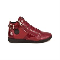 EDERLA LOW CUT PALME V F4H:Rouge/Cuir/Cuir/Synthétique/Sangria