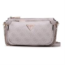 GEL-QUANTUM KEI NOELLE DBL POUCH CROSSBOD:Rose/Polyuréthane/Synthétique/ND/Dove