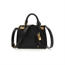 STONE JUMP LOW HOOK & LOOP SNEAKER KATEY PERF MINI SATCHEL:Noir/Polyuréthane/Textile/ND/black