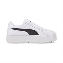 TENNIS ROMY WNS KARMEN L:Blanc/Cuir/Textile/Caoutchouc/white-black